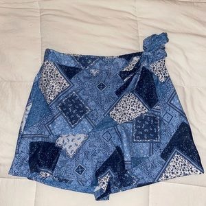 Altar’d State Skirt/Skort Paisley Blue, Size S